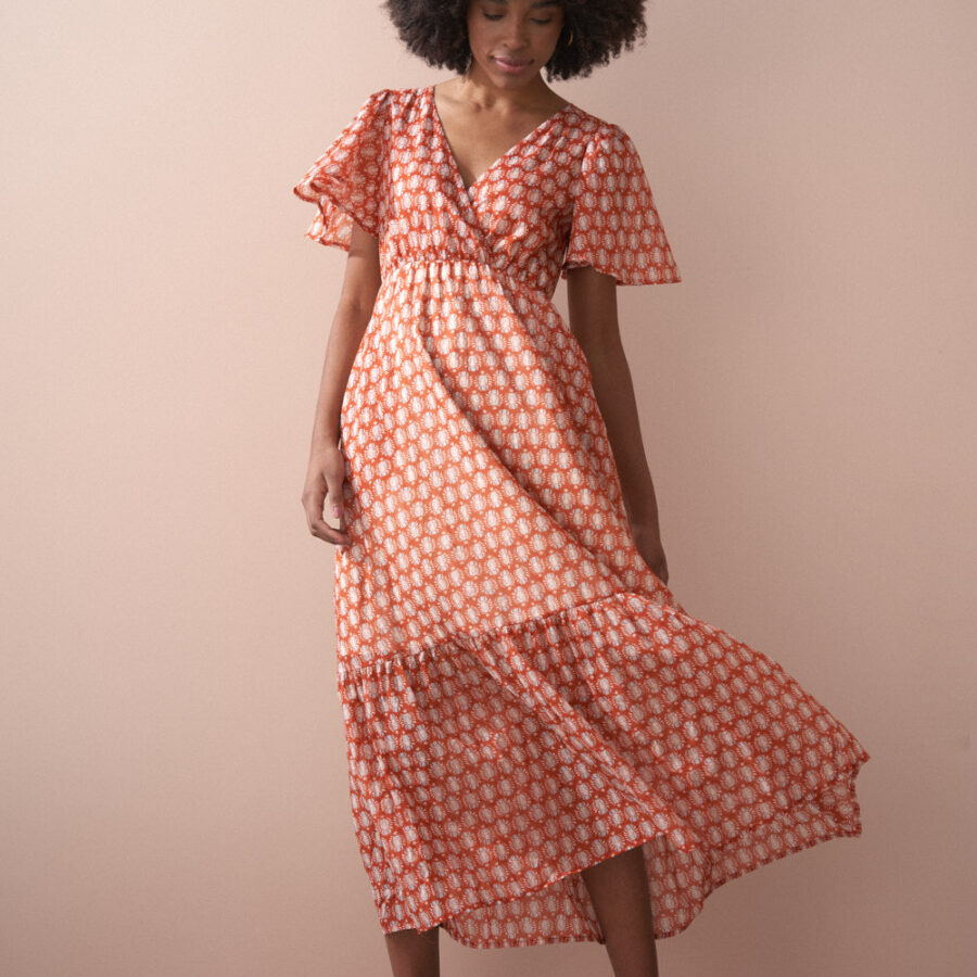 Printed Cotton Relaxed Dress