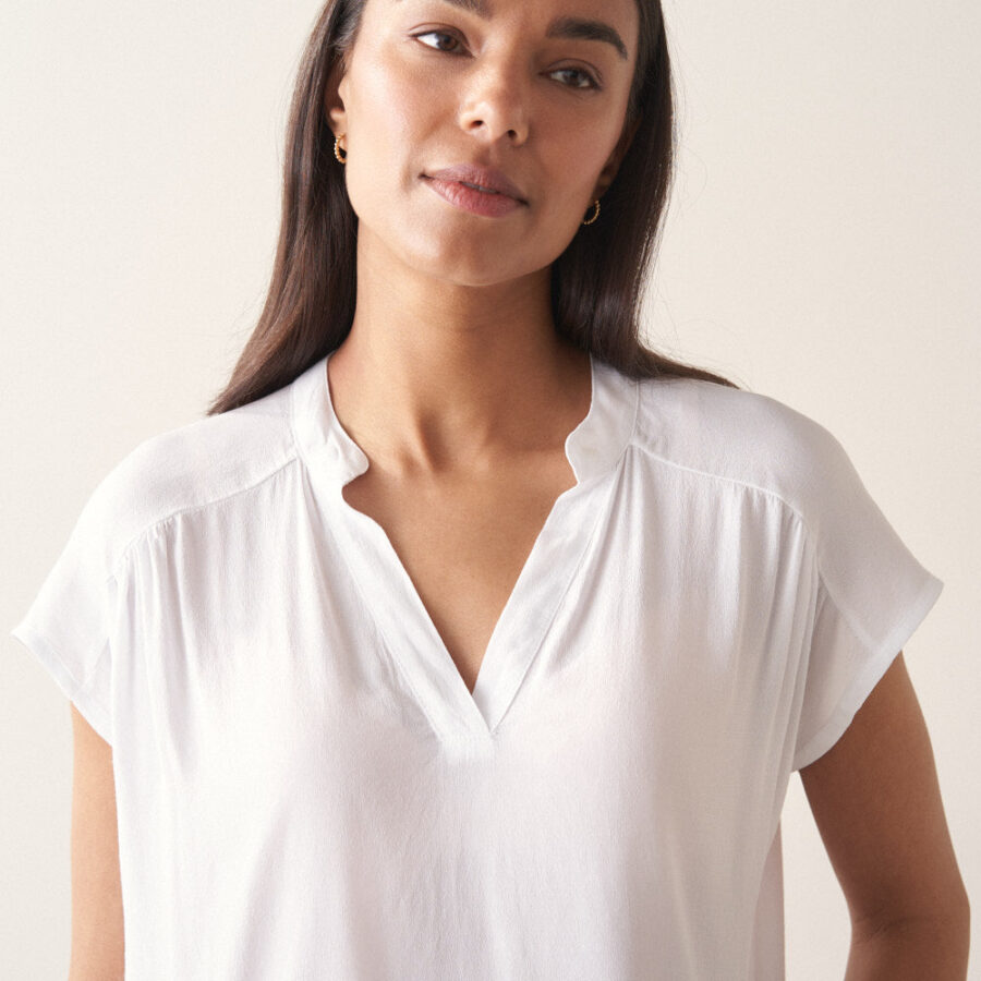 White Relaxed Fit Top