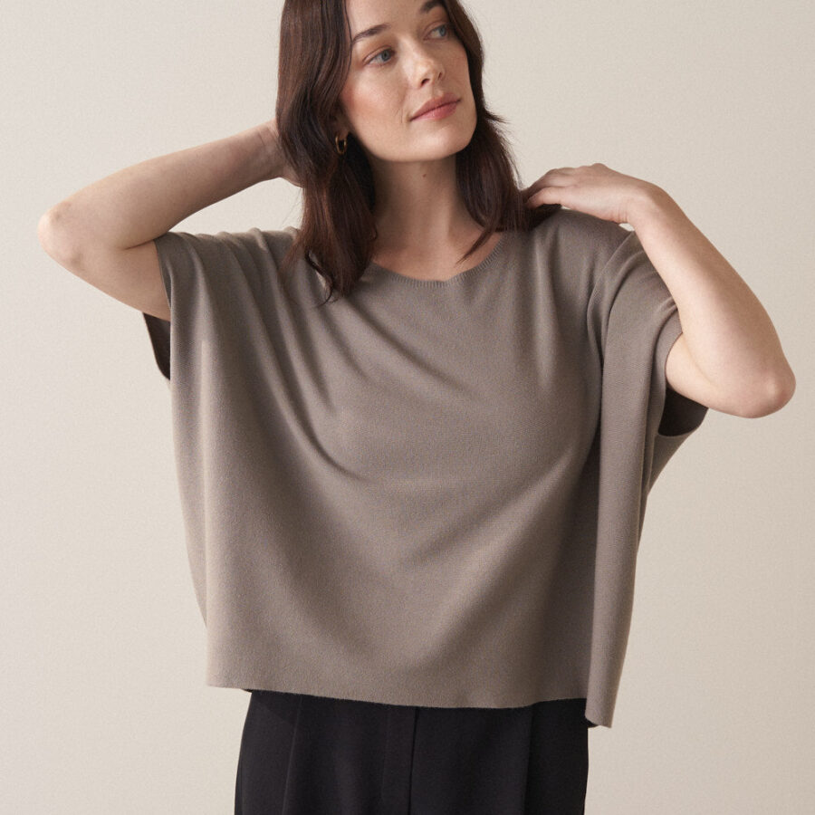 Light Stone Sleeveless Sweater