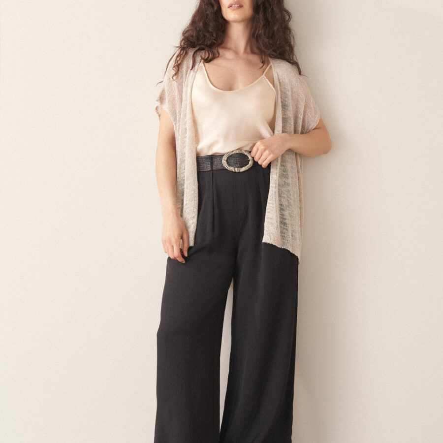 Black Wide Leg Trousers