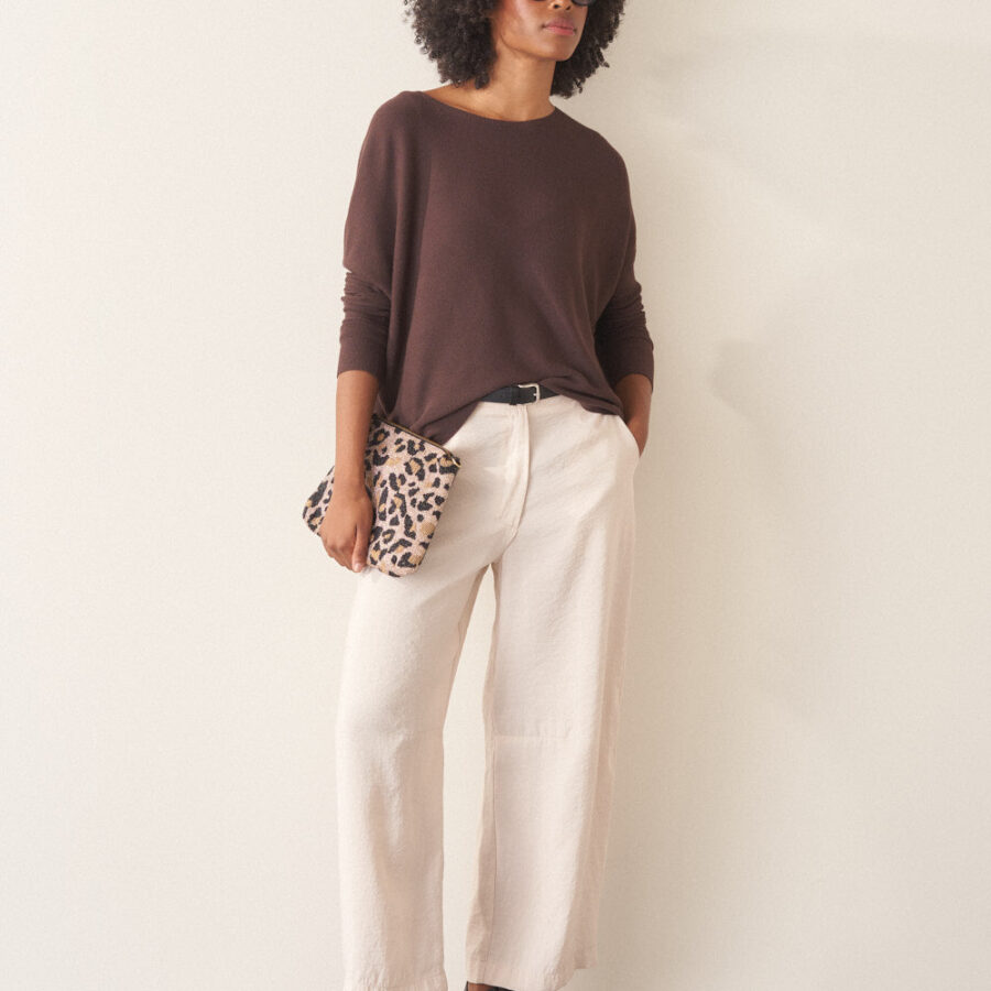 Chocolate Round Neck Sweater