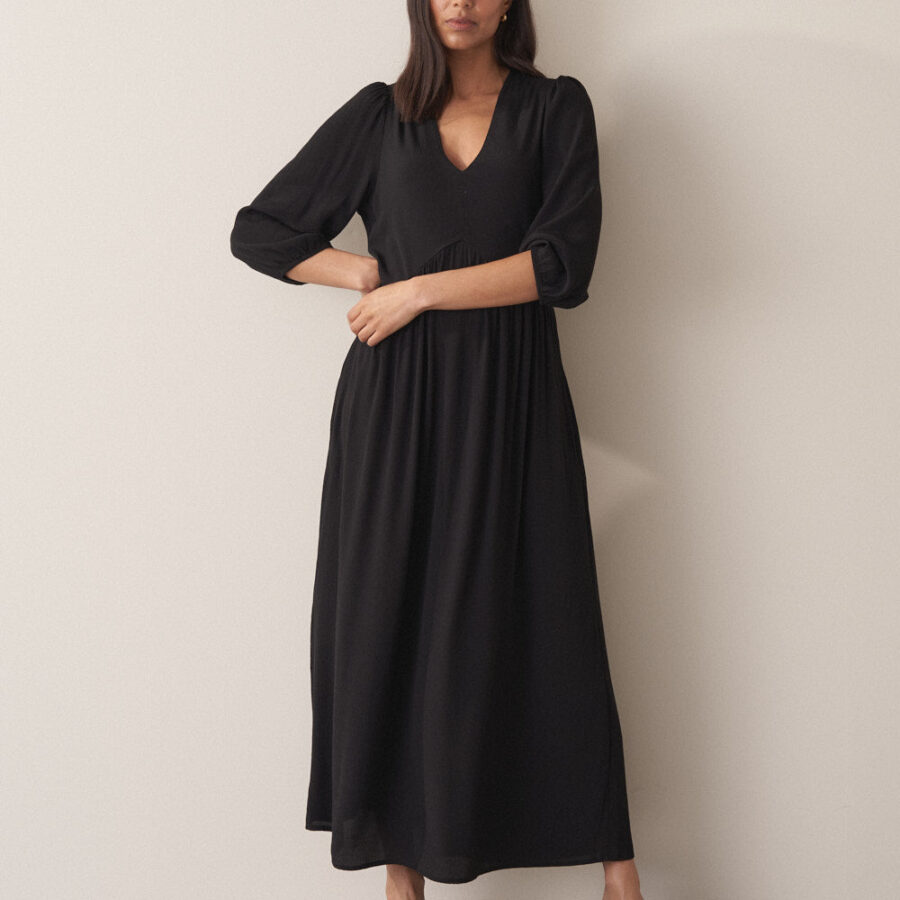 Black Short Sleeve Dress